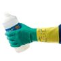 Dwukolorowa rękawica z naturalnej gumy i neoprenu z podwójną powłoką, z flokowaną podszewką - AlphaTec® 87-900 - 2